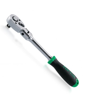 Трещотка 1/2" с шарниром 72 зубца супердлинная CJHM1645 TOPTUL